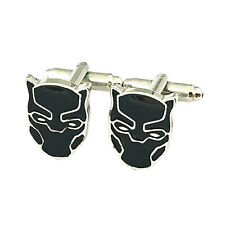Black Panther Fashion Novelty Cuff Links Movie Comic Series with Gift Box