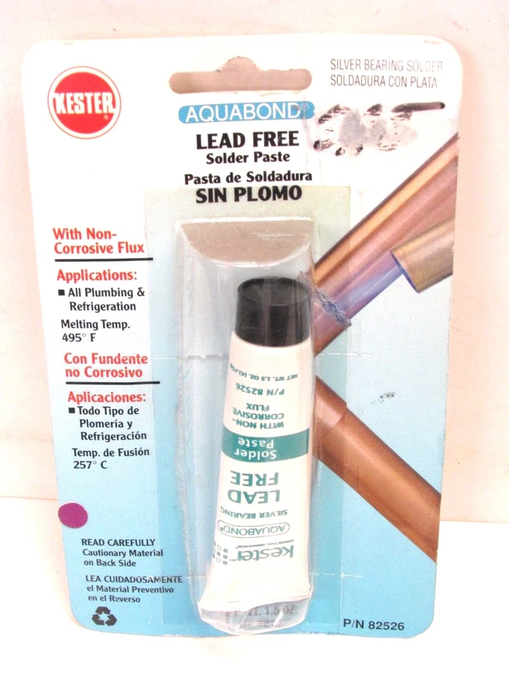 ¡NUEVO! PASTA DE SOLDADURA SIN PLOMO KESTER AQUABOND, 1,5 oz., 82526 Foto 1 de 1