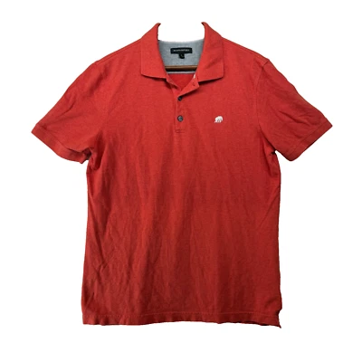 Banana Republic Slim Fit Men's Size L Solid Orange Stretch Pique Polo Shirt - Image 1 of 4