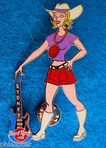 SYDNEY OLYMPIC OUTBACK STAFF SERVER GIRL MEDALLA DE BRONCE BILJA Hard Rock Café PIN A - Imagen 1 de 1