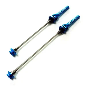 gobike88 KCNC Z6 KQR Stainless Axle Hub Skewer, 64g, Road, Blue, T62 - Picture 1 of 2