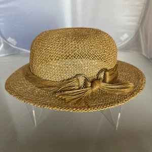 Sombrero de Paja Betmar Vintage Hecho en EE. UU. - Imagen 1 de 21