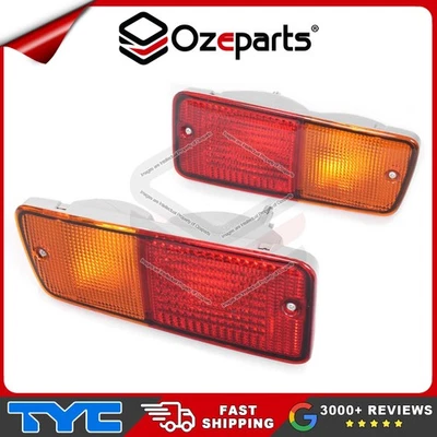Set Pair LH+RH Rear Bumper Bar Lamp Light For Nissan Patrol GQ GU Y61 1991~2010 - Image 1 of 4