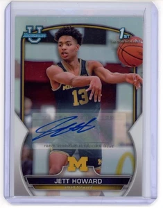 2022-23 Bowman University Chrome Prospect Auto Jett Howard #39 refractor/499  - Imagen 1 de 2