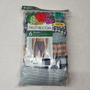 Fruit of the Loom Boxershorts Eversoft No Bunching Tagless 6er Pack Herren XL 40-42" in - Bild 1 von 5