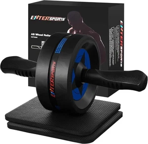 Ab Roller Wheel for Abs Workout - Abdominal Exercise Equipment with 2 Blue - Picture 1 of 6