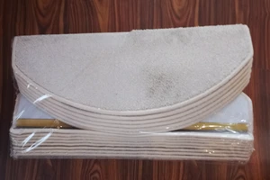 15er Set Treppenteppich Stufenmatten 65x28cm Fortuna 70 Beige - Bild 1 von 4