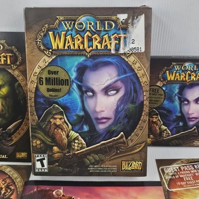 World of Warcraft (Windows/Mac, 2004) Box Game 5 Disc Set With MANUAL COMPLETE - Image 1 of 4
