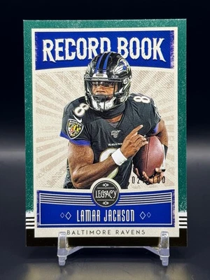 2020 Legacy Record Book Green #RB-LJ Lamar Jackson 27/100! - Image 1 of 2