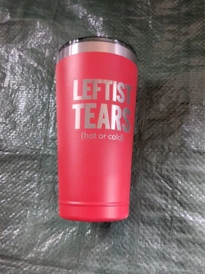 Termo vaso rojo personalizado Sodilly Leftist Tears (caliente o frío) Foto 1 de 2