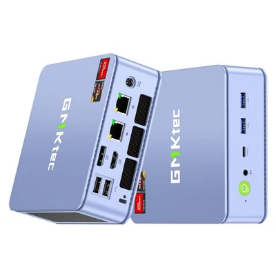 GMKtec Mini PC AMD Ryzen 7 5825U (8C/16T Max 4.50GHz) mini pc 32GB+1TB SSD Windo - Image 1 of 4