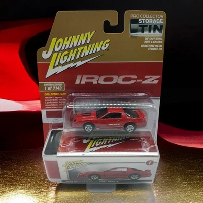Chevy Camaro Z28 IROC-Z Chevrolet 1989 rojo relámpago almacenamiento lata nuevo 1/64 Foto 1 de 4