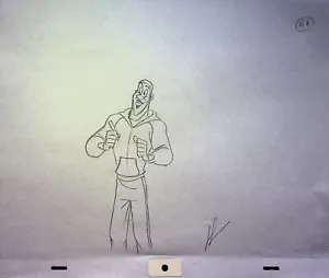 Lápiz Diseño Dibujado a Mano Space Jam A New Legacy Production FIRMADO LEN SIMON #NN - Imagen 1 de 1