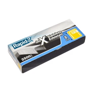 Rapid R13 (13 Series) STAINLESS STEEL Staples 2500 Box 6 & 8mm (R13, R23, R33) - Picture 1 of 3