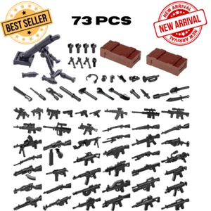 Weapons Pack Military Toy 73-Pcs Set Building Blocks Model for Soldier Figure - Picture 1 of 9