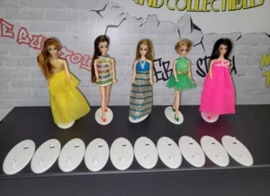 1970's Topper Dawn 3D Printed Doll Stands Lot Of 10 (Dolls Not Included) - Picture 1 of 8