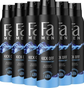 FA Deospray 150 ml Men Kick Off, 6x 150 ml, 6er Pack Men, langanhaltende Frische - Bild 1 von 7