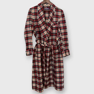 Vintage 1970's Pendleton Wool Plaid Robe | Men's Medium - Picture 1 of 6