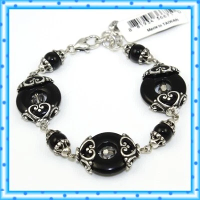 Brighton Night Romance Onyx  Black Bead Bracelet NWT - Image 1 of 3