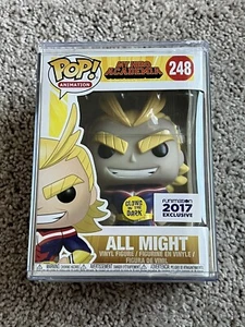 Funko Pop All Might GITD Glow in the Dark Funimation 2017 My Hero Academia #248 - Picture 1 of 10