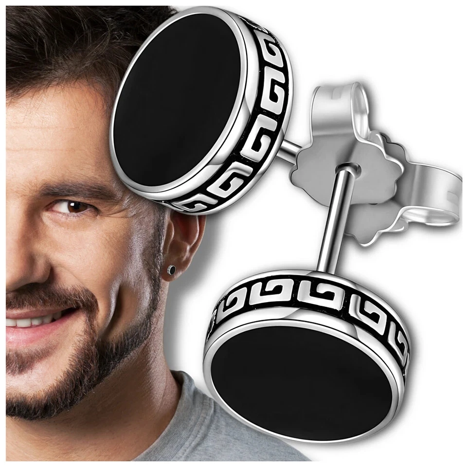 Orecchini in argento per uomo e donna, creoli in rame da 6 mm - Immagine 1 di 4