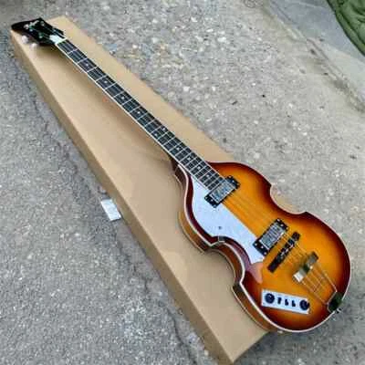 Factory Customized Left Handed Violin Bass Backhard Electric Bass Guitar - Image 1 of 4