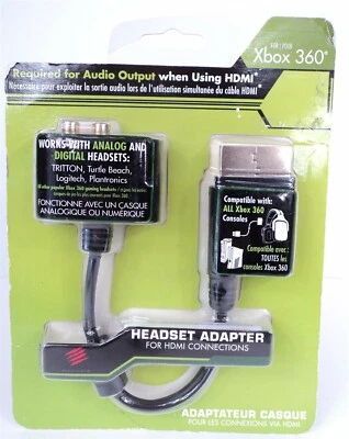 Mad Catz Analog & Digital Headset Adapter for Xbox 360 - New! - Image 1 of 2