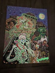 Goosebumps Puzzle 200 Piece Complete Slappy  Horror Land Glow In The Dark MB