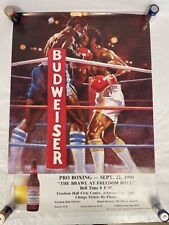 MUHAMMED ALI 1990 HEAVYWEIGHT CHAMPION  Pro 21x29 BUDWEISER S/S Poster RARE!!