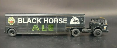 Camión de transporte Ford modelo a escala HO Black Horse Ale tractor y remolque u-10G Foto 1 de 4