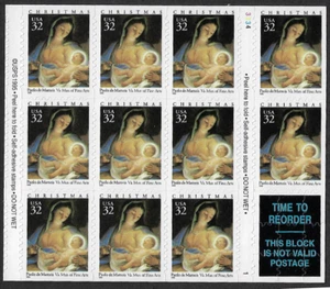 US Stamps Pane Of 10, Madonna And Child, #3107 MNH - Picture 1 of 1