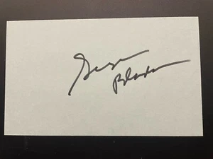 George Blanda signed 3x5 Index Card Football Hall of Fame Oakland Raiders - Picture 1 of 4