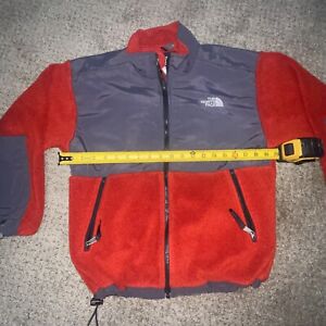 THE NORTH FACE Denali FLEECE Full Zip Jacket Red Youth BOYS Large