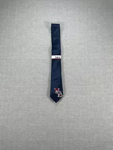 Barr 111 Tie Men’s Navy Christmas Cozy Bulldog Themed New MSRP $55.00 - Picture 1 of 2
