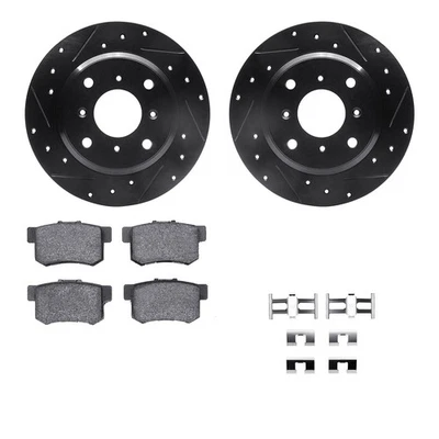 For Honda Prelude 92-96 Brake Kit Drilled & Slotted Rear Brake Kit w Performance - Imagem 1 de 2