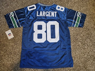 Camiseta deportiva Steve Largent #80 Seattle Seahawks retroceso Foto 1 de 4