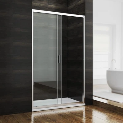 SONNI Duschtür Nischentür Dusche Schiebetür Duschabtrennung Duschkabine 100-170cm H185