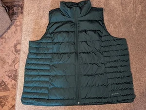 Lands End Down Filled Puffer Vest Green Women's 3X (24W-26W) - Picture 1 of 12
