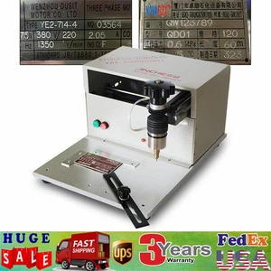 110V Desktop Electric Marking Engraving Machine Nameplate Tags Metal Marking USB - Picture 1 of 11