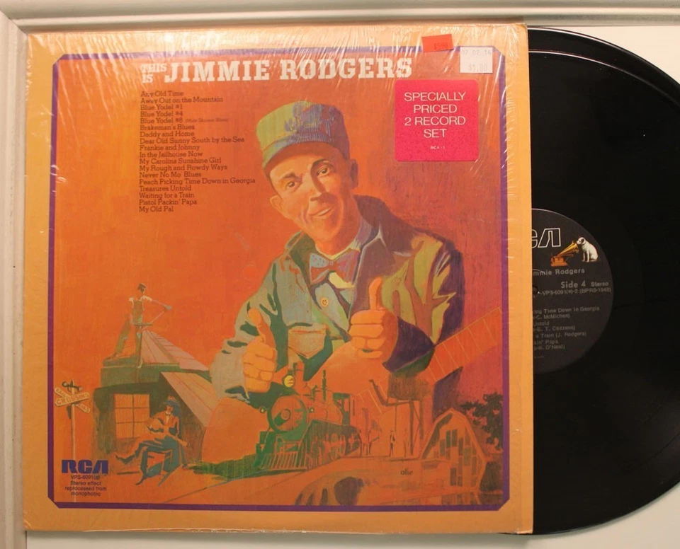 Jimmie Rodgers 2 Lp This Is On Rca Victor - Vg++/ Vg++ (In Shrink!) - Imagem 1 de 1