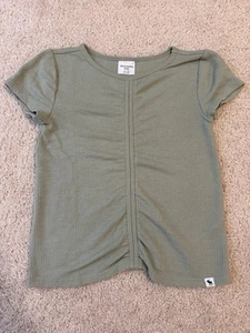 Girls Abercrombie Kids Green Short Sleeve Shirt 11/12 - Picture 1 of 6
