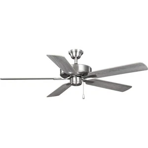 AirPro Builder Fan 52 in. Indoor Brushed Nickel Transitional Ceiling Fan with - Picture 1 of 10