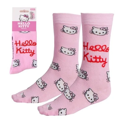 Hello Kitty Socken Ein-Paar Baumwollsocken, Freizeit- und Alltagssocken 36-43