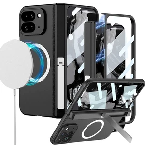 for Google Pixel 9 Pro Fold Magnetic Case with Kickstand, [Compatible with Ma... - Photo 1/7