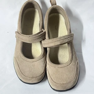LL Bean Womens Suede Comfort Mocs Walking Mary Jane Shoes Hook n Loop 9W Casual - Picture 1 of 16
