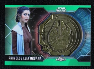 2021 Chrome Star Wars Legacy Green Refractor 19/50 Princess Leia Organa 1cc7 - Picture 1 of 3