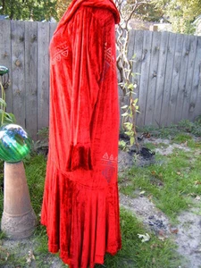 Ultimate 3pc Blue Fish Velvet Christmas Outfit Zaki Coat Nerthus Dress Leggings - Picture 1 of 11