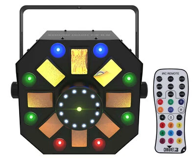 Chauvet DJ Swarm Wash FX ILS RGBAW+UV LED DMX Derby/Laser/Strobe Light+Remote - Image 1 of 4