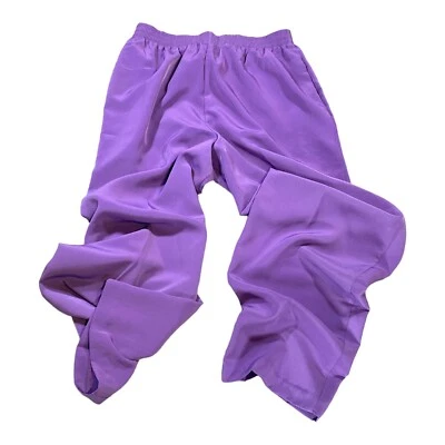 Maggie Sweet Pants Womens M Lavender Elastic Waist Pull On Baggie Grandmother - Image 1 of 4