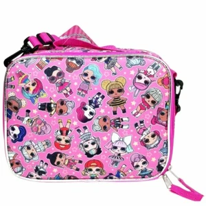 L.O.L Surprise! Allover Print Insulated Lunch Bag with Strap, Pink - Picture 1 of 3